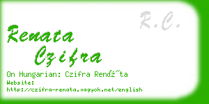 renata czifra business card